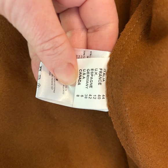 ALYSI chocolat sleek tan double button Blazer jacket - Picture 5 of 6